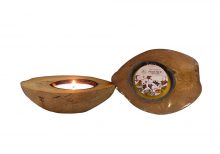 Nến dừa nửa trái - Nến du lịch Quang Minh Candle