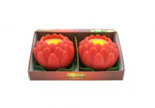Nến hoa sen lớn NQM 2547 - Nến Phật giáo Quang Minh Candle